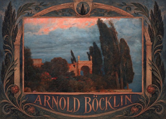 Arnold Böcklin Roman Villa No6 - Plakat