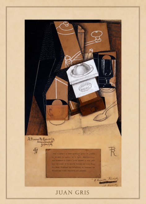 Juan Gris Still Life with Coffee Grinder II No4 - Plakat