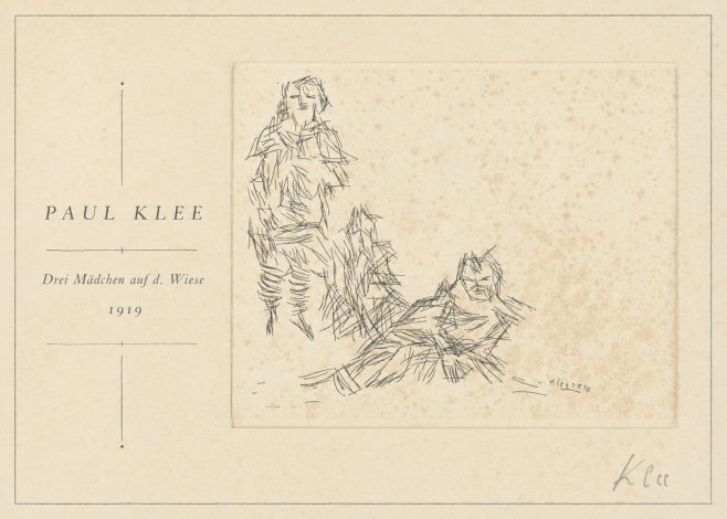 Paul Klee Drei Mädchen Auf D. Wiese No1 - Plakat
