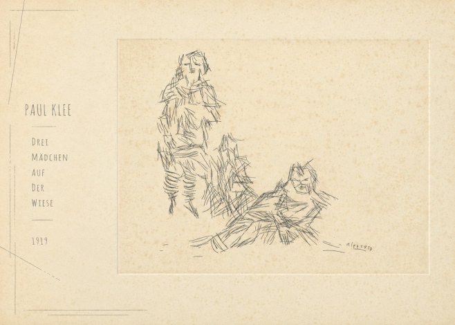 Paul Klee Drei Mädchen Auf D. Wiese No5 - Plakat