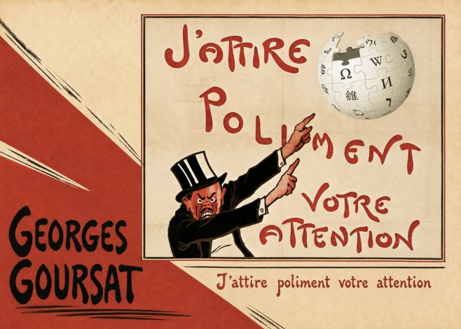Georges Goursat J'attire Poliment Votre Attention No3 - Plakat