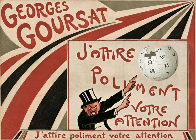 Georges Goursat J'attire Poliment Votre Attention No5 - Plakat