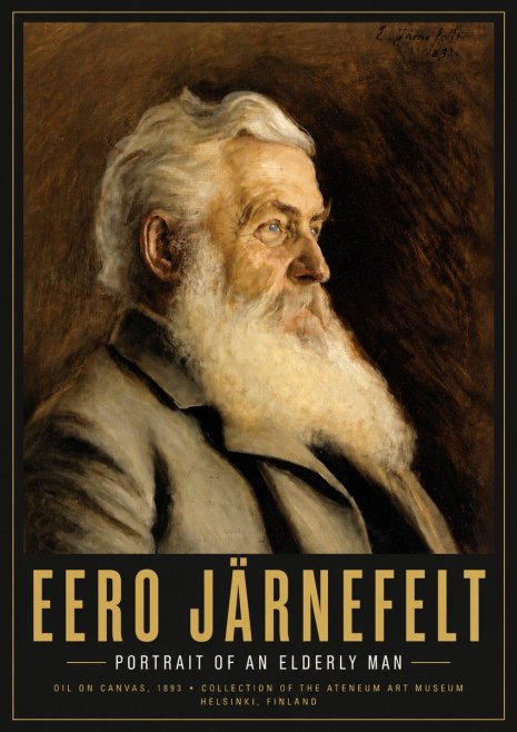 Eero Järnefelt Portrait of an Elderly Man No5 - Plakat