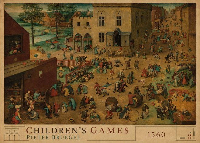 Pieter Bruegel Children's Games IV No2 - Plakat