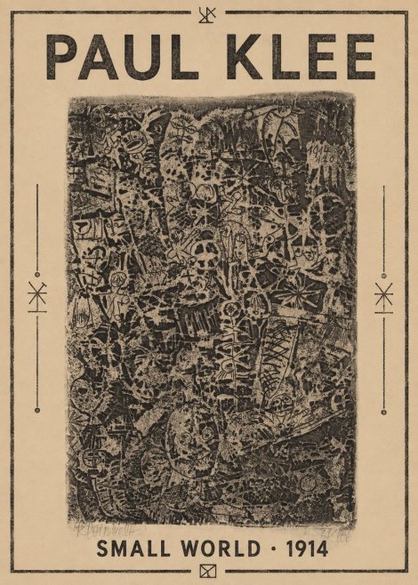 Paul Klee Small World No1 - Plakat