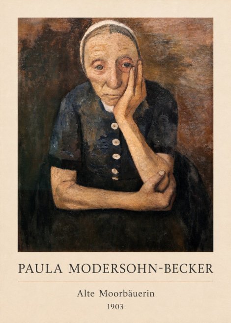 Paula Modersohn-Becker Alte Moorbäuerin No3 - Plakat