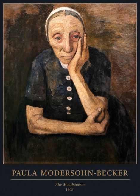 Paula Modersohn-Becker Alte Moorbäuerin No6 - Plakat
