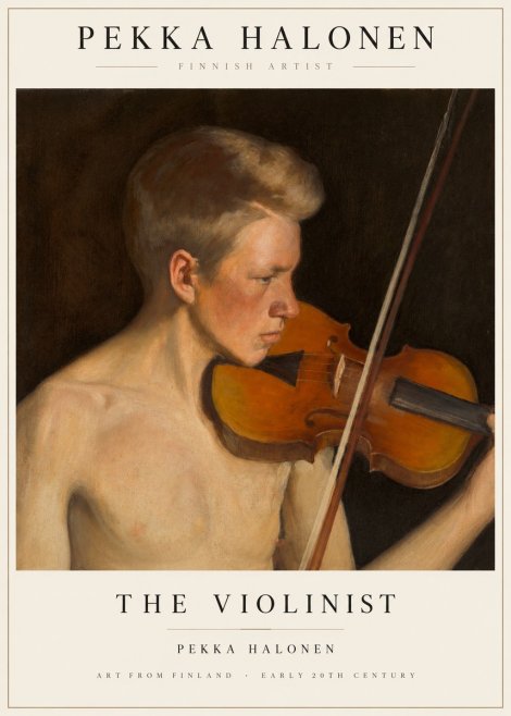 Pekka Halonen The Violinist No1 - Plakat