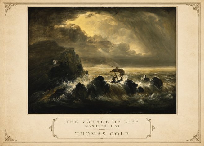 Thomas Cole The Voyage of Life: Manhood IV No3 - Plakat