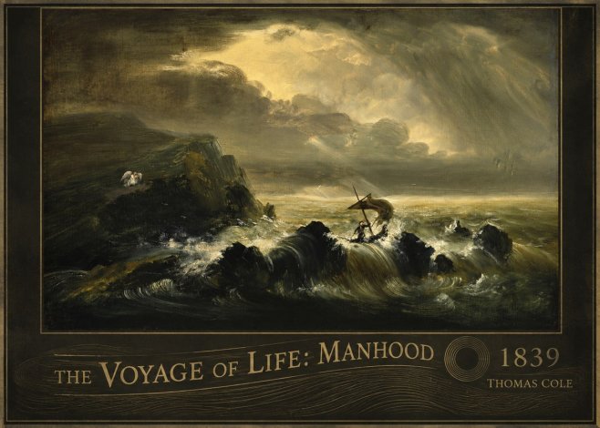 Thomas Cole The Voyage of Life: Manhood IV No6 - Plakat