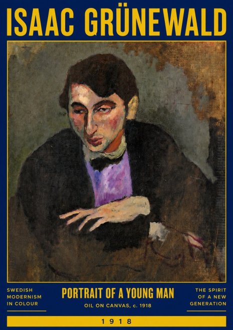 Isaac Grünewald Portrait of a Young Man No3 - Plakat
