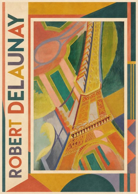 Robert Delaunay The Eiffel Tower No1 - Plakat