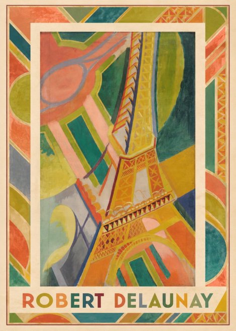Robert Delaunay The Eiffel Tower No3 - Plakat