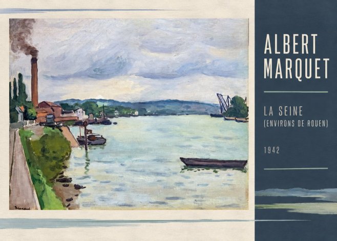 Albert Marquet La Seine (Environs De Rouen) No2 - Plakat