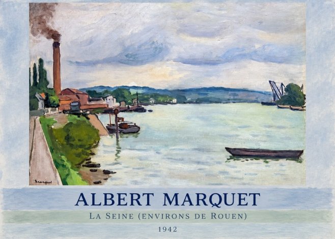 Albert Marquet La Seine (Environs De Rouen) No5 - Plakat
