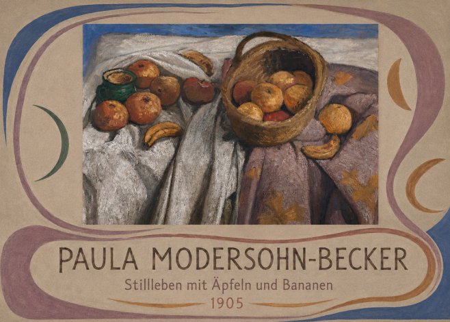 Paula Modersohn-Becker Stillleben Mit Äpfeln Und Bananen No5 - Plakat