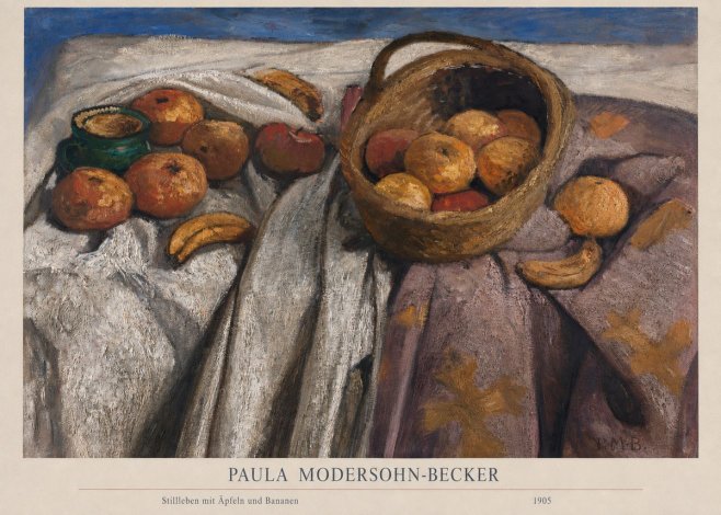 Paula Modersohn-Becker Stillleben Mit Äpfeln Und Bananen No6 - Plakat