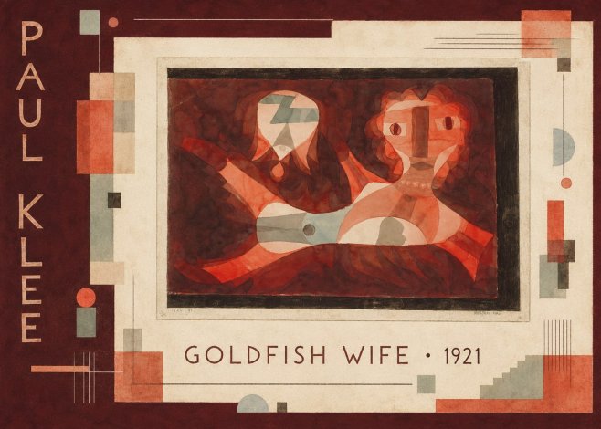Paul Klee Goldfish Wife No2 - Plakat