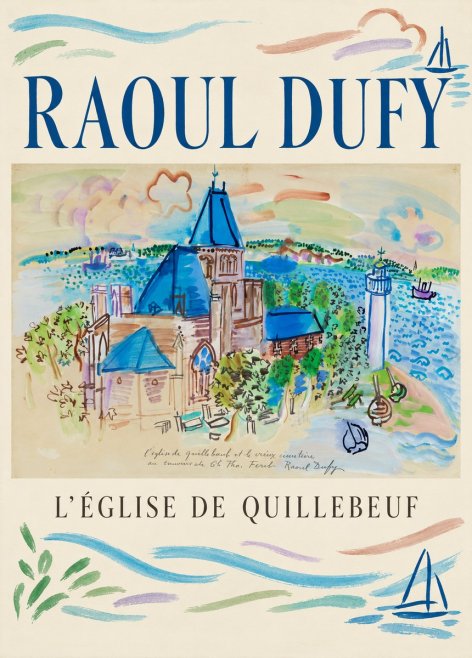 Raoul Dufy L'église De Quillebeuf No1 - Plakat