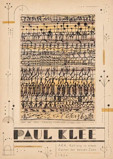 Paul Klee Ara. Kühlung in Einem Garten Der Heissen Zone No5 - Plakat