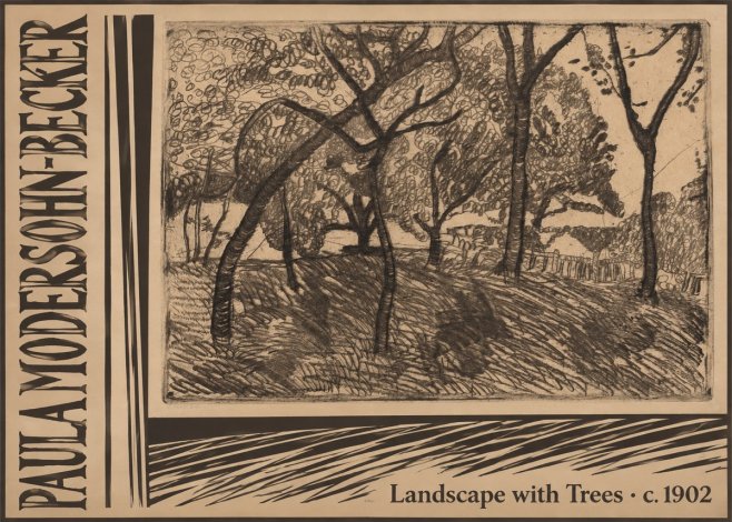Paula Modersohn-Becker Landscape with Trees No3 - Plakat