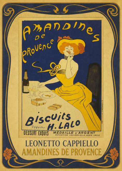 Leonetto Cappiello Amandines De Provence Biscuits H. Lalo III No1 - Plakat