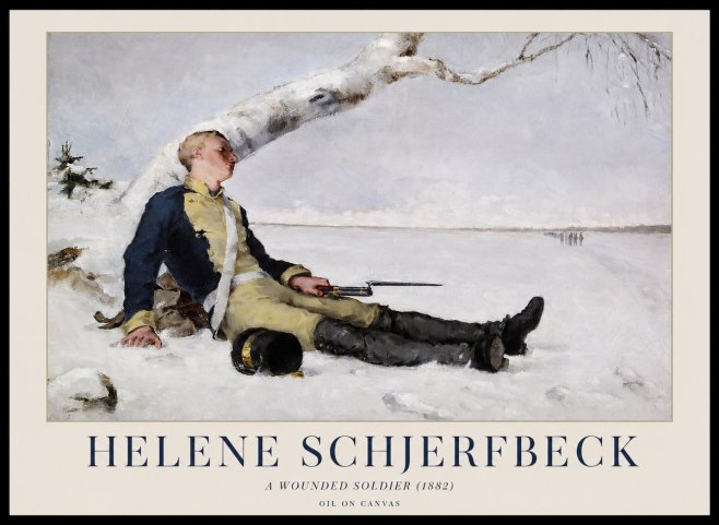 Helene Schjerfbeck A Wounded Soldier (1882) No1 - Plakat