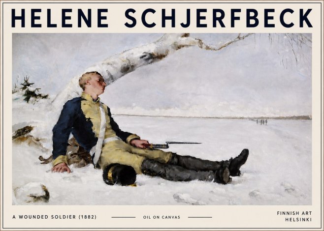 Helene Schjerfbeck A Wounded Soldier (1882) No6 - Plakat