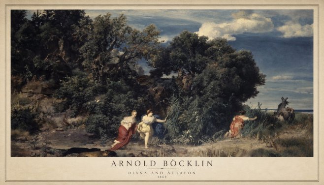 Arnold Böcklin Dianas Jagd No3 - Plakat
