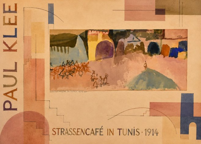 Paul Klee Strassencafé in Tunis · 1914 No5 - Plakat