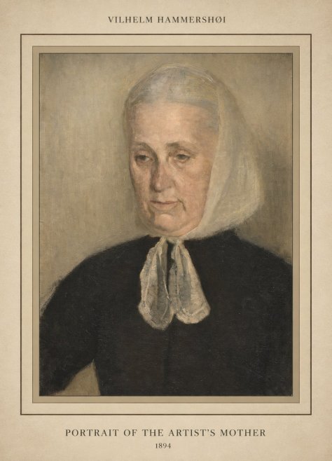 Vilhelm Hammershøi Portrait of the Artist's Mother · 1894 No3 - Plakat