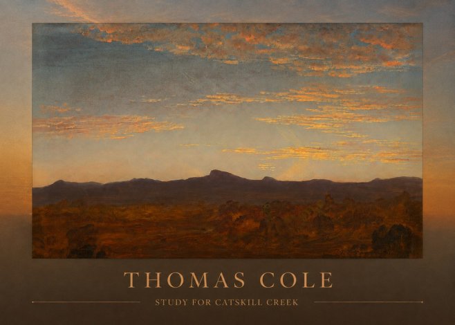 Thomas Cole Study for Catskill Creek II No3 - Plakat