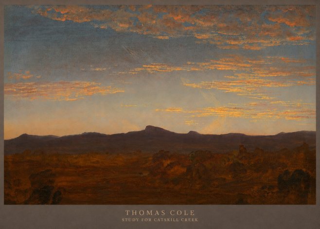 Thomas Cole Study for Catskill Creek II No5 - Plakat