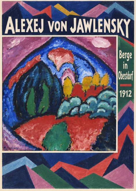 Alexej von Jawlensky Berge in Oberstdorf No2 - Plakat