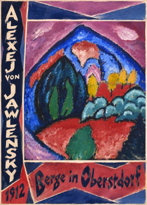 Alexej von Jawlensky Berge in Oberstdorf No4 - Plakat