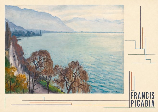 Francis Picabia Lac Léman No4 - Plakat