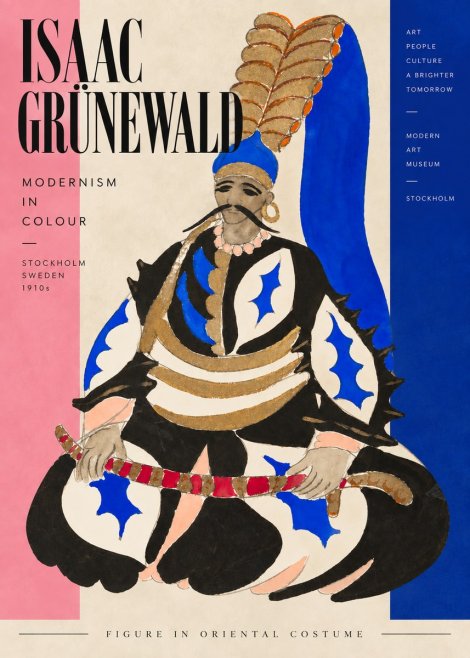 Isaac Grünewald Figure in Oriental Costume No3 - Plakat