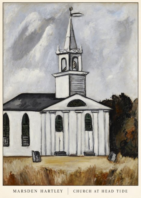 Marsden Hartley Church at Head Tide No6 - Plakat