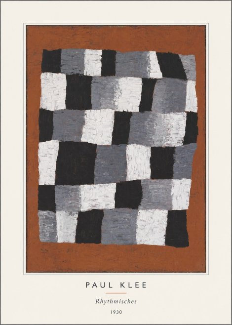 Paul Klee Rhythmisches No5 - Plakat