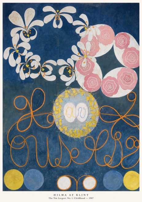 Hilma af Klint The Ten Largest, No. 1, Childhood I No5 - Plakat