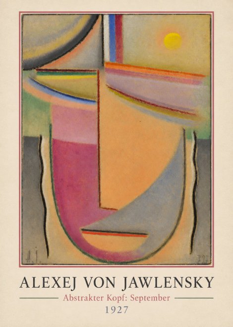 Alexej von Jawlensky Abstrakter Kopf: September No1 - Plakat