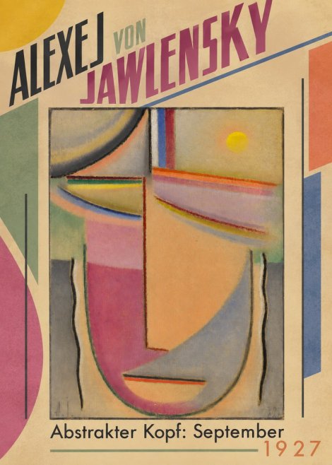 Alexej von Jawlensky Abstrakter Kopf: September No5 - Plakat