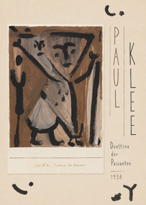 Paul Klee Duettino Der Passanten No5 - Plakat