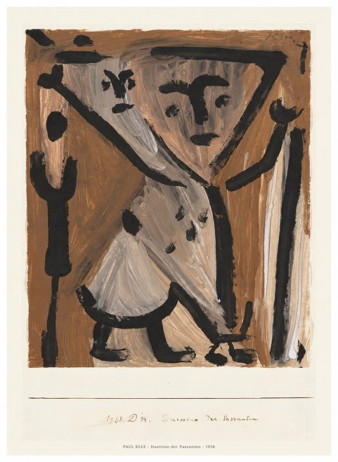 Paul Klee Duettino Der Passanten No6 - Plakat