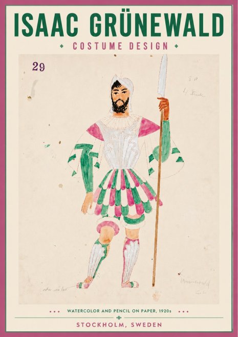 Isaac Grünewald Costume Design No. 29 No4 - Plakat