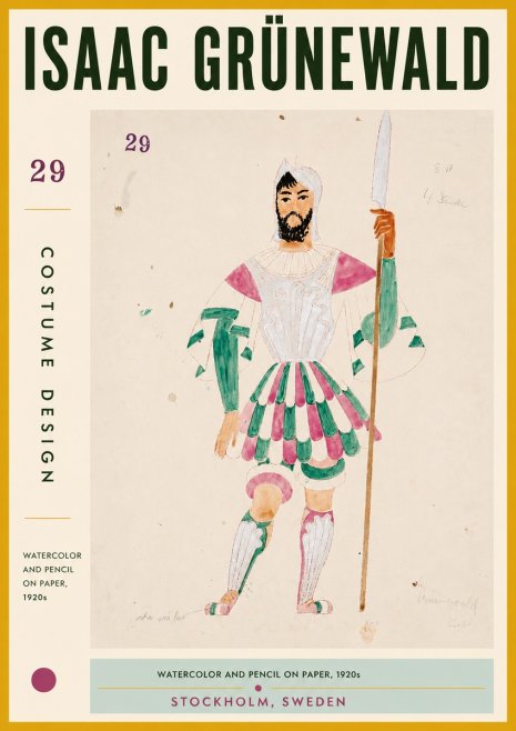Isaac Grünewald Costume Design No. 29 No5 - Plakat