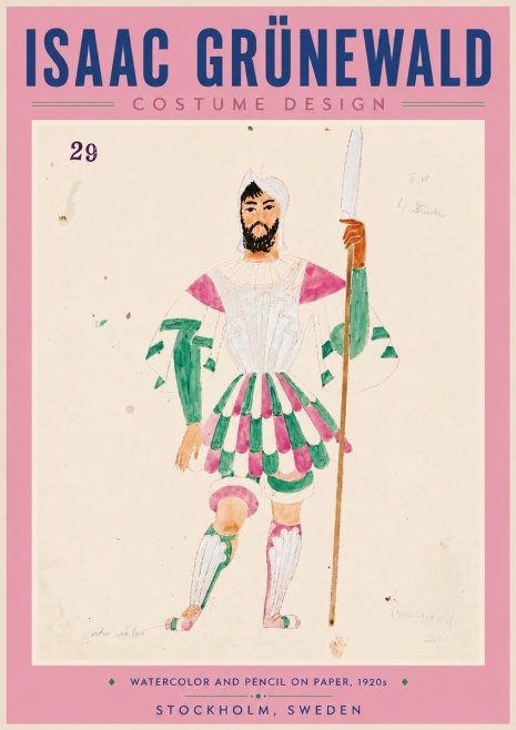 Isaac Grünewald Costume Design No. 29 No6 - Plakat