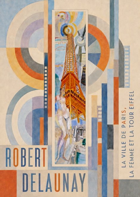 Robert Delaunay La Ville De Paris, La Femme Et La Tour Eiffel No5 - Plakat