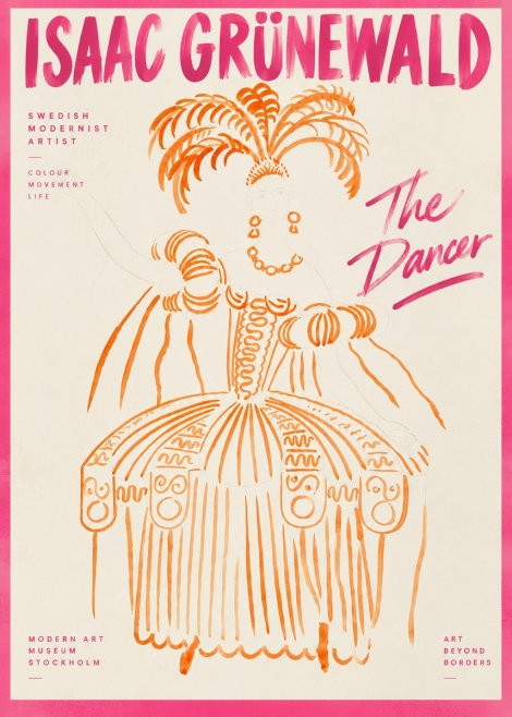 Isaac Grünewald The Dancer II No2 - Plakat