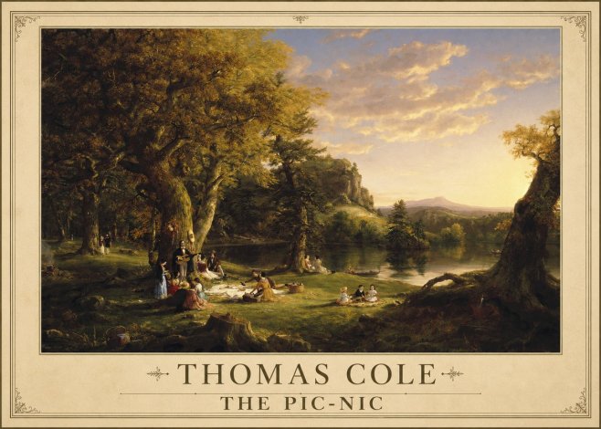 Thomas Cole The Pic-nic II No1 - Plakat